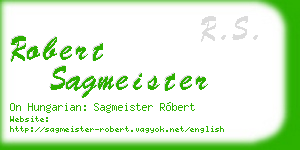 robert sagmeister business card
