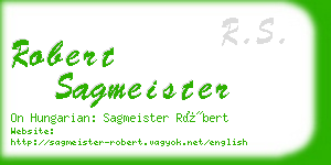 robert sagmeister business card